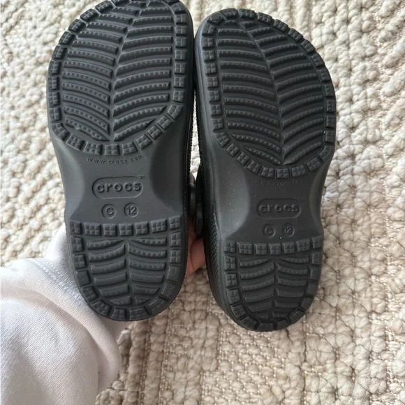 CROCS Kids Black Clogs with Fun Charms - Picture 4 of 4